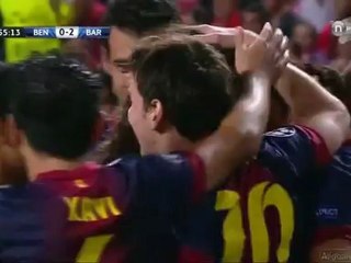 SL Benfica 0-2 FC Barcelona Fabregas goal FutbolManiak.eu