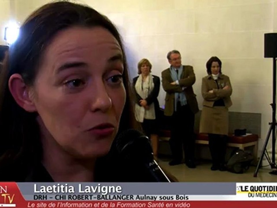 Interview de Laetitia Lavigne lors du grand prix du mangement et des ressources humaines en santé 2010