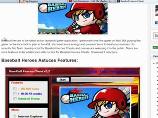 Baseball heroes Cheats For Free Download