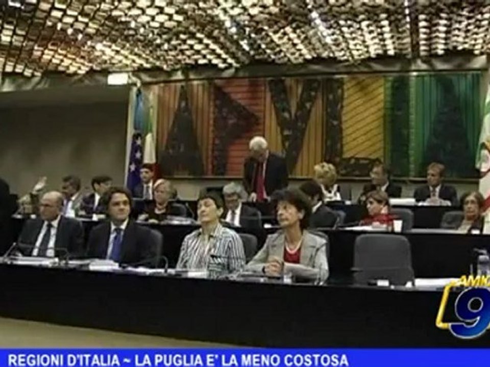 Regioni d'Italia | La Puglia è la meno costosa
