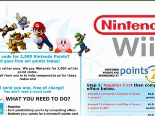 Free Wii Points Codes 2017