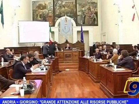 Andria | Giorgino: Grande attenzione alle risorse pubbliche
