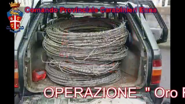 Enna - Furti di rame a Enna, otto arresti (24.09.12)