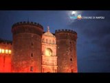 Napoli - Red Alert, il Maschio Angioino illuminato per la Siria (28.09.12)