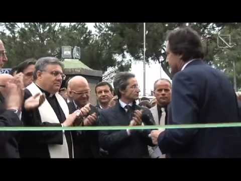Napoli - Inaugurazione Palacongressi Oltremare, intervista del presidente Caldoro (28.09.12)