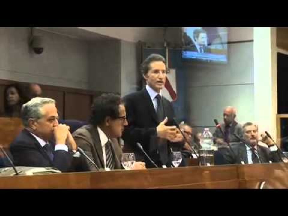 Napoli - Consiglio regionale della Campania, dichiarazione del presidente Caldoro (27.09.12)