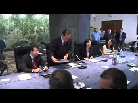 Napoli - Firma del protocollo tra Cina e Campania, dichiarazione del governatore Caldoro (29.09.12)