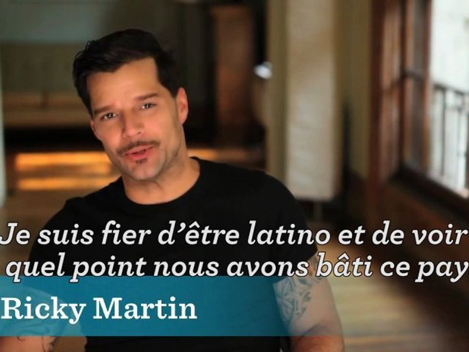 Ricky Martin appelle les latino à voter pour Barack Obama