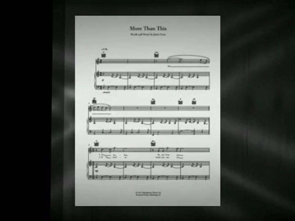 Noten bei notendownload - More than this - Up all night - More than this (One Direction)