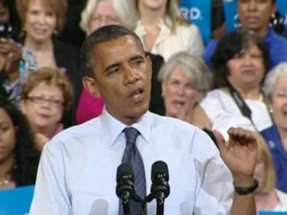 Obama touts jobs report on the campaign trail