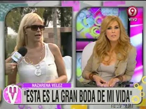 Pronto.com.ar Nazarena habla antes de su casamiento