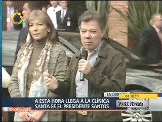 Santos ingresa optimista en la clínica en la que será operado de cáncer