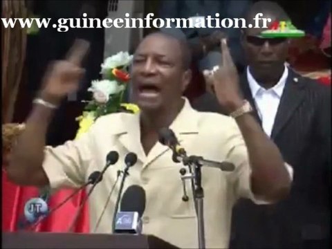 JT RTG DU 02.10.2012. Alpha Condé à Boké : le train des élections législatives va partir de la gare. Ceux qui monteront dedans, iront. Ceux qui ne monteront pas, resteront sur le quai. Personne n’arrêtera plus la Guinée dans sa marche vers l’avant
