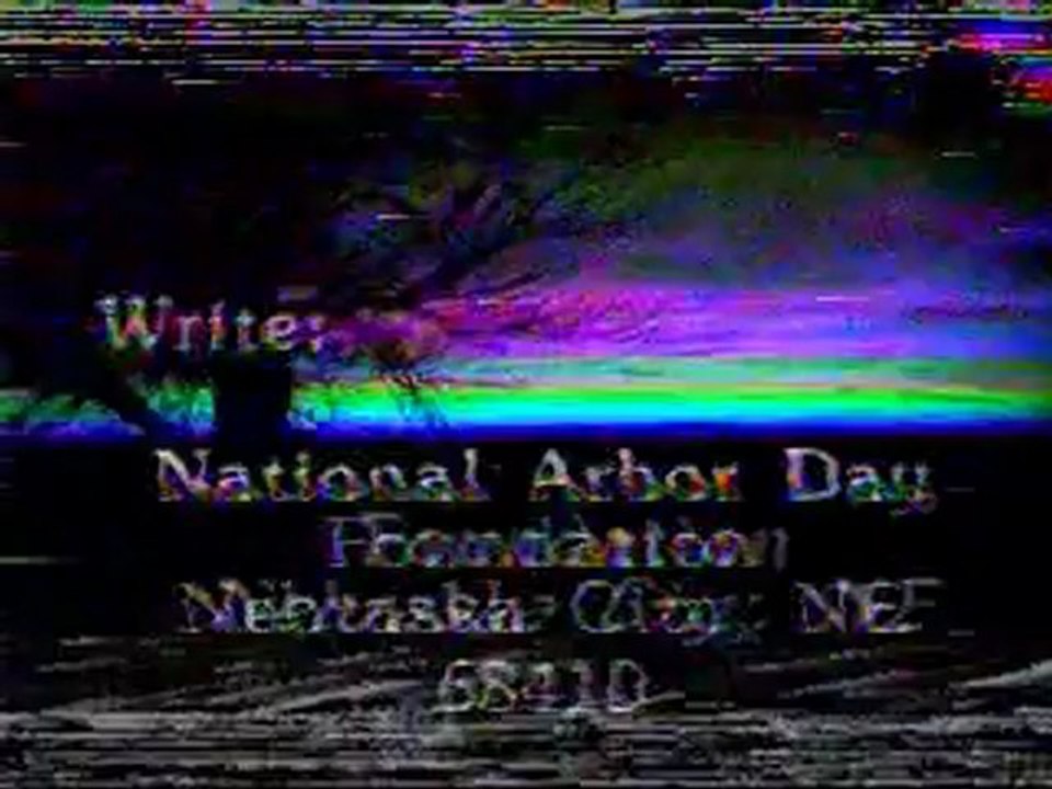 Arbor Day Foundation w/ Eddie Albert / WTBS "Late Theatre" bump-in '84