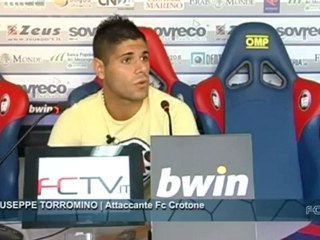 Fc Crotone | Sala Stampa, Giuseppe Torromino in conferenza