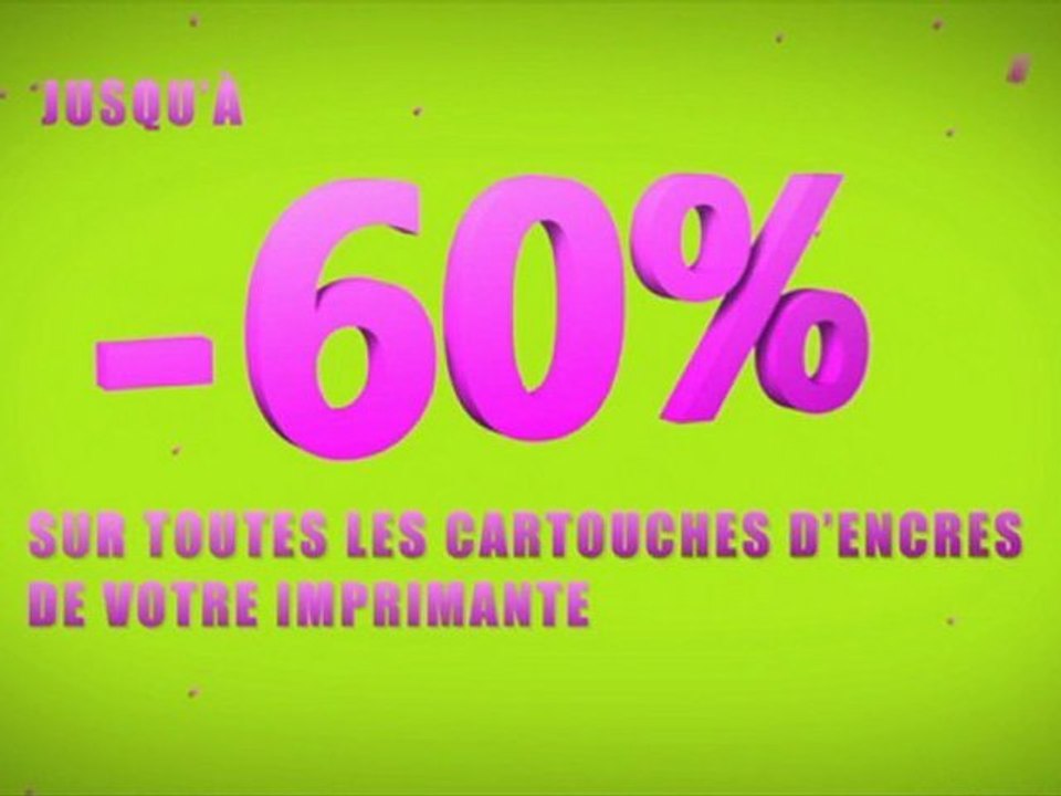Promotions jusqu'à -60% sur vos cartouches d'imprimantes