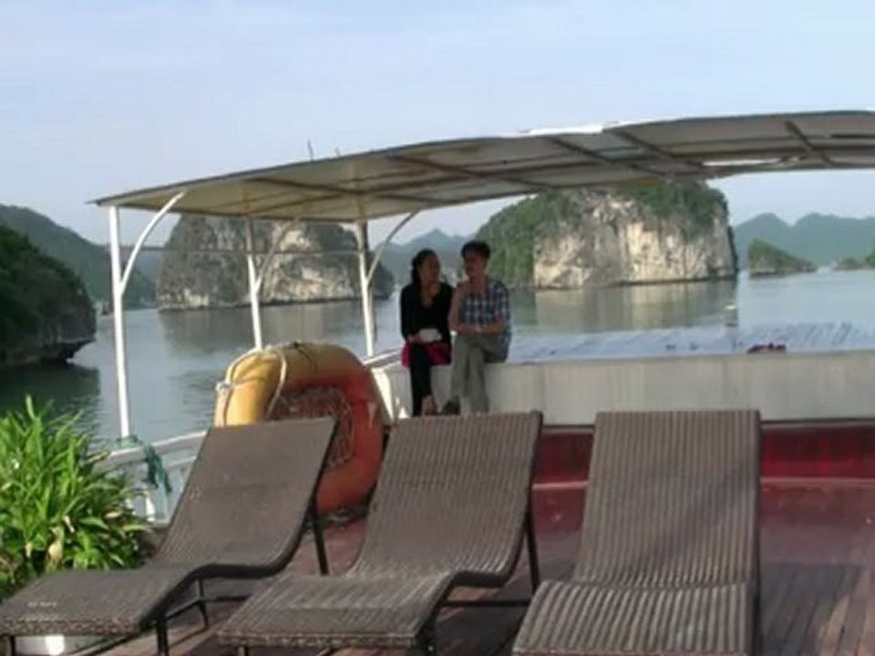 La baie d'Along au Nord Vietnam en août 2012