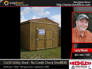 12x30 Utility Shed - No Credit Check Shed!!!