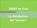 Distribution des paniers de légumes AMAP de Claix