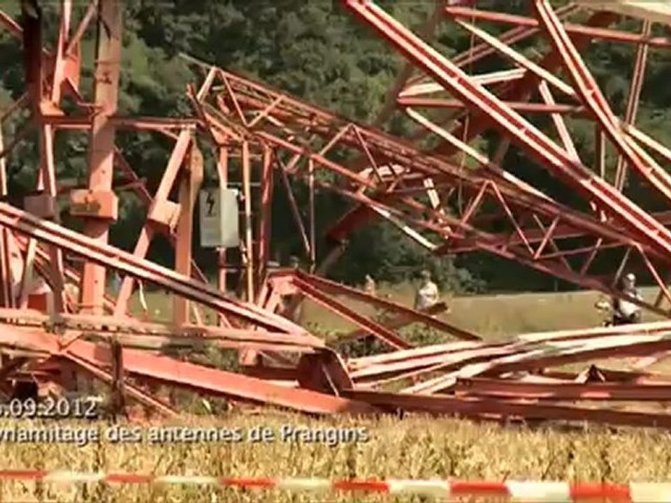 La caméra en balade - Dynamitage des antennes de Prangins ( 3 octobre 2012 )