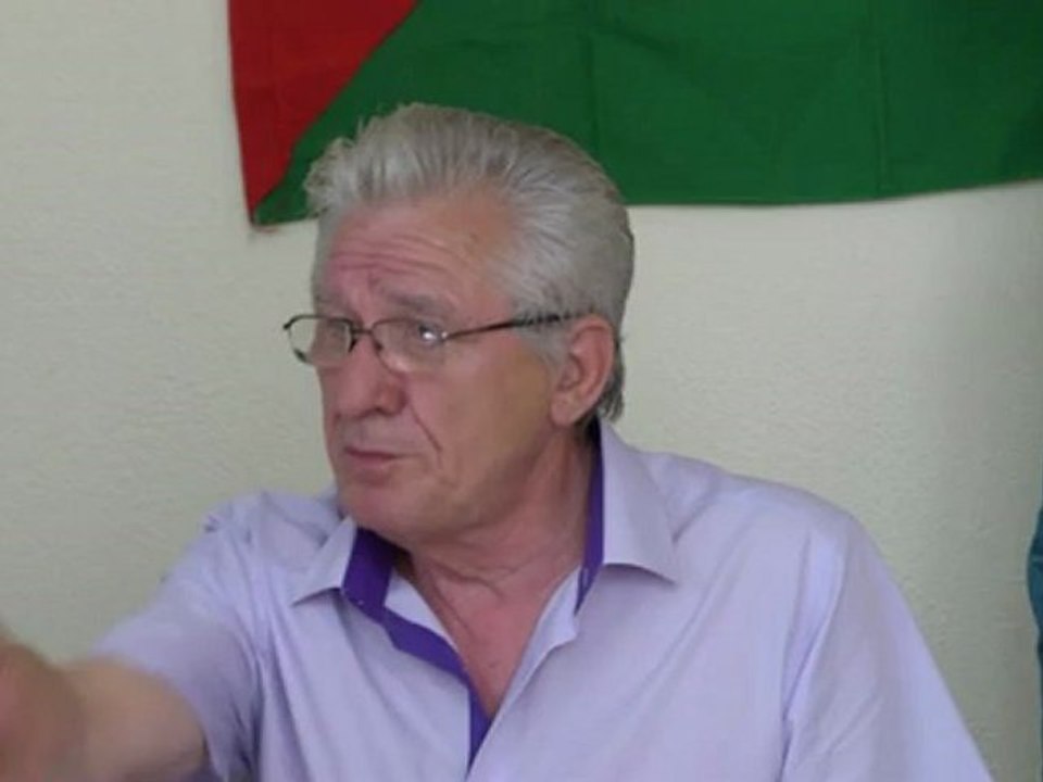 Salah Hamouri et JC Lefort à Montpellier le 17 septembre 2012