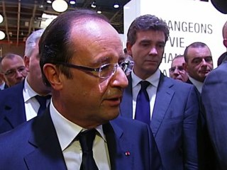 Interview du Président de la République au Salon de l'Automobile
