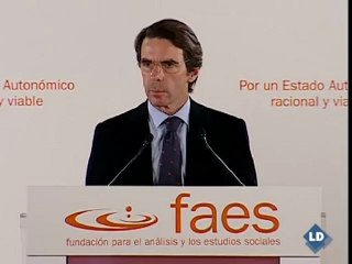 Aznar: "España no puede competir con CCAA aspirantes a estados"