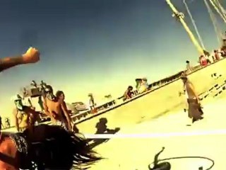 Rachel hula hooping at SF Burning Man
