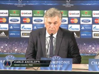 Groupe A - Ancelotti : "Pas fait un mauvais match"