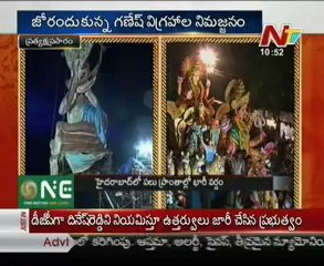 Ganesh Nimajjan 2012 - Khairatabad Ganesh reach Tank Bund - 02