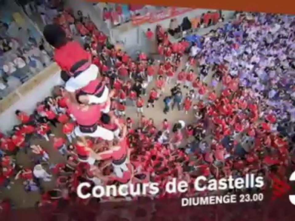 TV3 - Diumenge, a les 23.00 a TV3 - "Quarts de nou, concurs de castells"