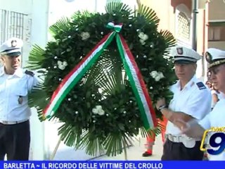 Barletta | Il ricordo delle vittime del crollo