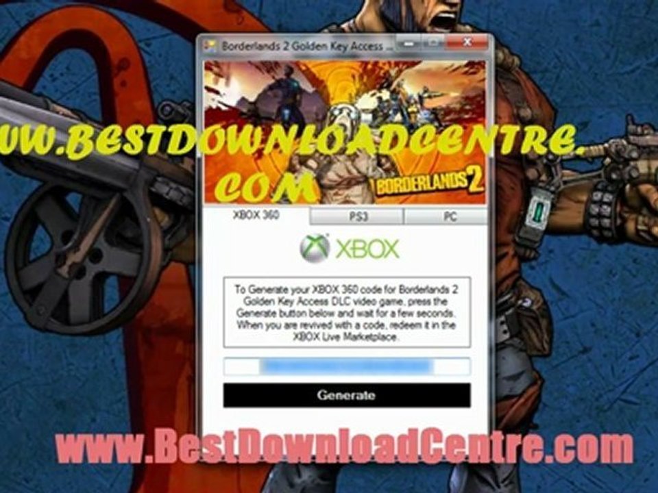 Install Borderlands 2 Golden Key Access DLC Crack For Free!!