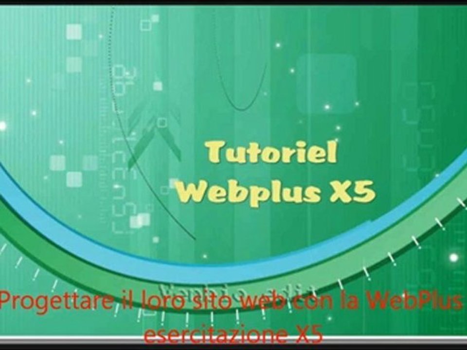 WebPlus X5 esercitazione