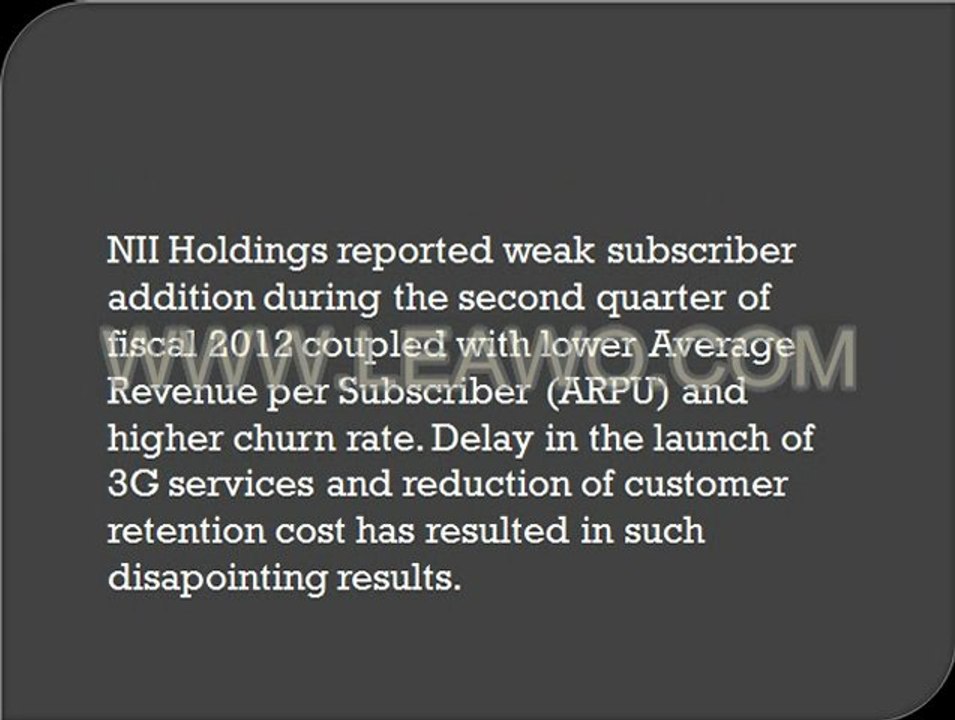 Drupal - Talinec Holdings Ltd -  Neutral on NII Holdings - Analyst Blog l Docstoc