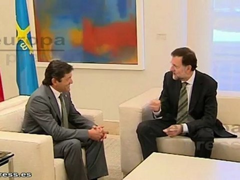 Rajoy recibe al presidente de Asturias