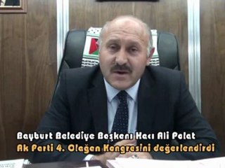 Bayburt Belediye Başkanı Polat  4. Olağan Kongreyi Değerlendiriyor