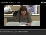 Avis du Conseil Régional sur le Projet Régional de Santé - Intervention de Michèle EYBALIN