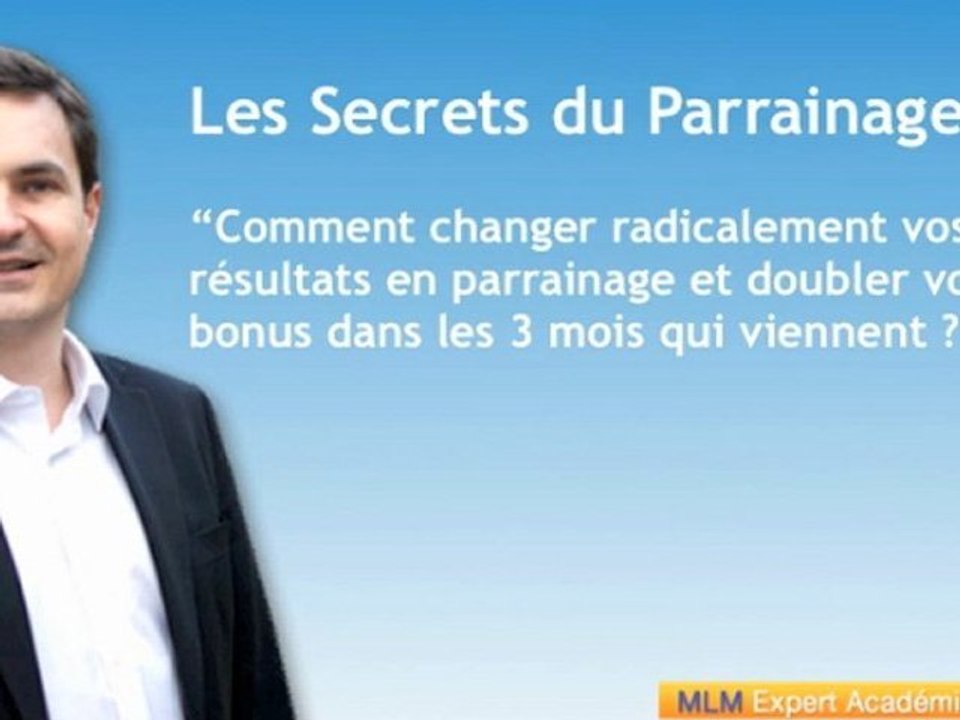 http://www.david-duchemin.com Webianire les Secrets du parrainage MLM