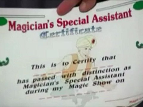 Magicians Assistant Certificate by Uday - Magic Trick