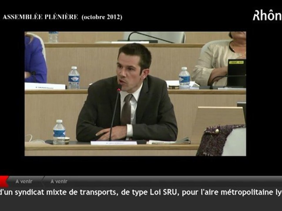 Délibération Syndicat Mixte de Transports, Aire Métropolitaine Lyonnaise - Gullaume LISSY