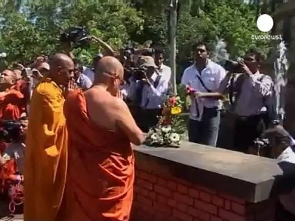 Budistler Sri Lanka'da eylemde