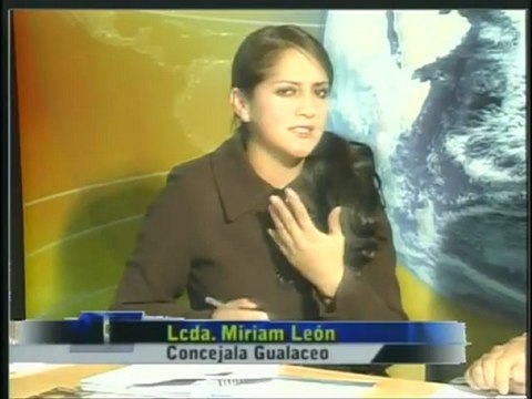 ENTREVISTA COM LA LCDA. MIRIAN LEON CONSEJALA DE LA CIUDAD DE GUALACEO