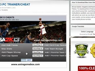NBA 2K13 TRAINER/CHEAT