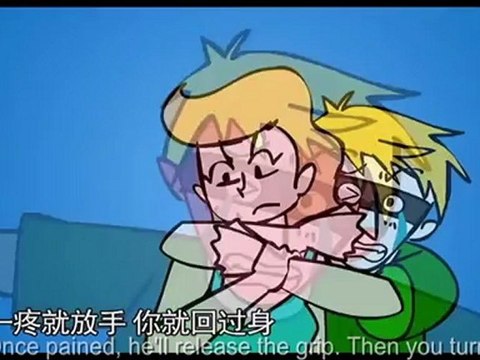 Saturday Morning Cartoon - Chinese animation depicting how to deal with muggers in the US [English subtitles]