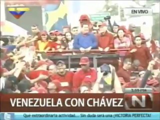 (Vídeo) Chávez continúa recorriendo avenidas de Caracas en el cierre de la ofensiva del 7-O