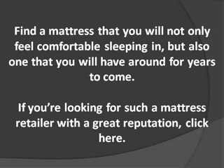 Where to Find a Quality Mattress? Brisbane Residents Have Options