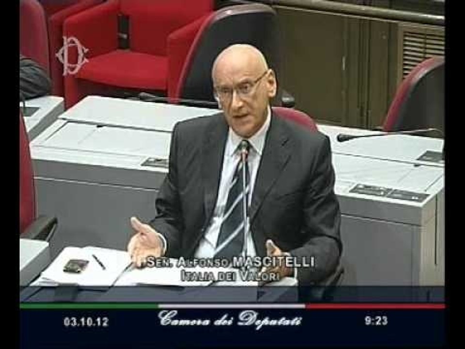 Roma -- L'audizione di Filippo Vittorio Grilli (03.10.12)