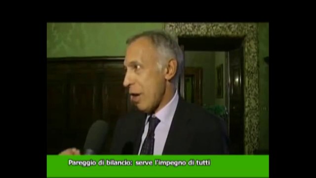 Agostini - Per il pareggio di bilancio serve l'impegno di tutto (03.10.12)