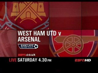 West Ham vs. Arsenal 6/10/2012 EPL Live Stream Online